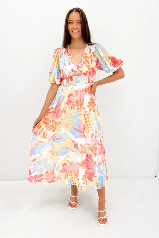 Girl Style Marcus Midi Dress Miami Floral