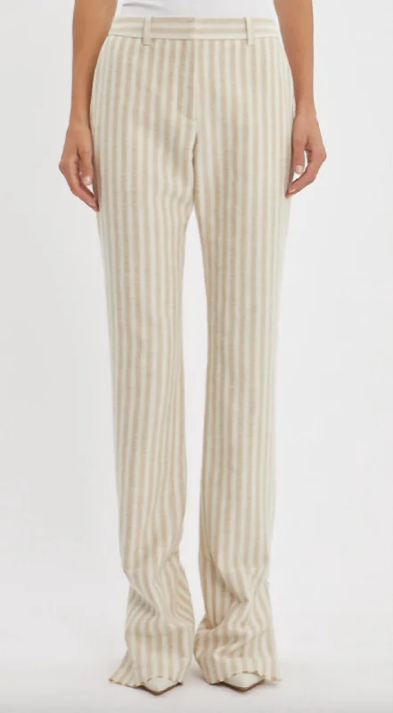 High-end Fabrics Omin Pant In Beige