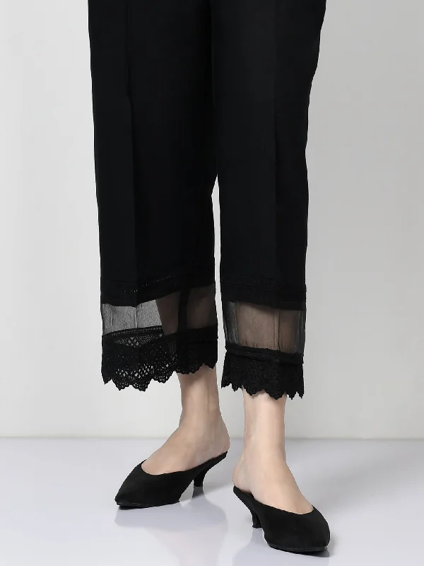 Elegant Tailoring Laced Winter Cotton Pants