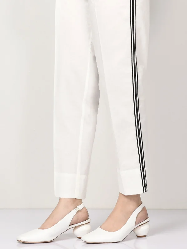 Playful Style Striped Winter Cotton Trouser