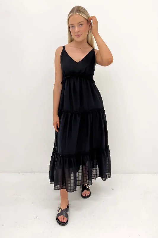 Classic And Versatile Ruby Maxi Dress Black