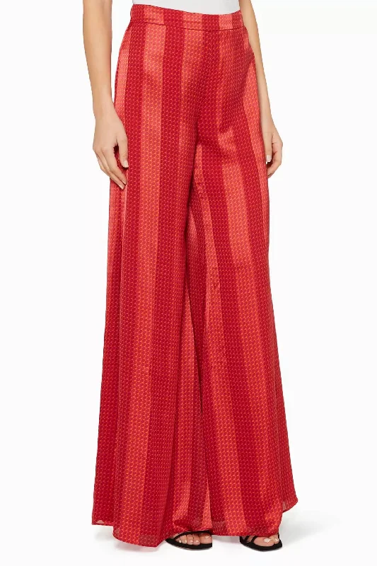 Loose Fit Sanjit Pant In Red