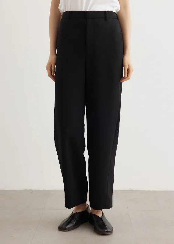 Designer Style Tense Wool Double Cloth Slacks