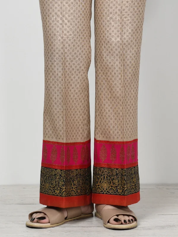 Casual Style Printed Khaddar Trouser (Unstitched)