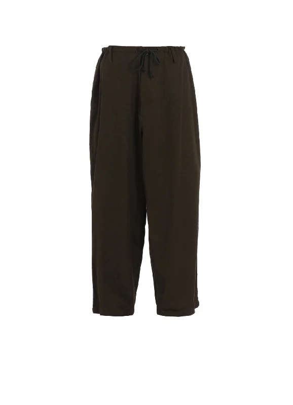 Versatile Items COTTON DRILL DRAWSTRING WIDE PANTS