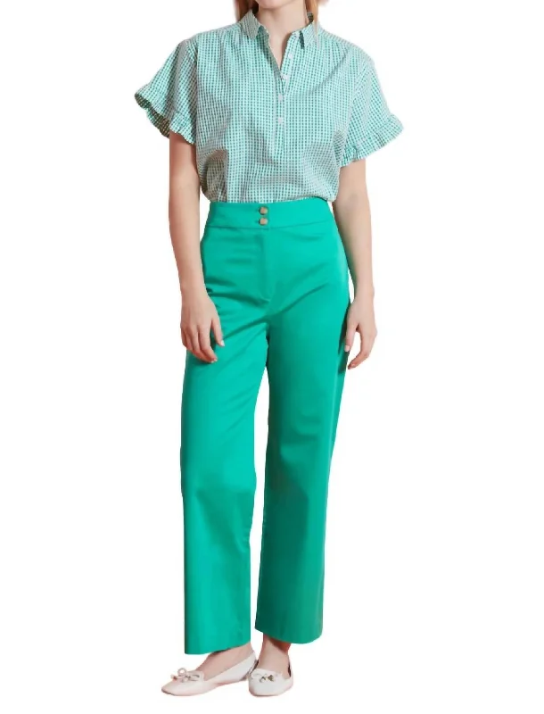 Street Charm Victoria Pant In Parakeet