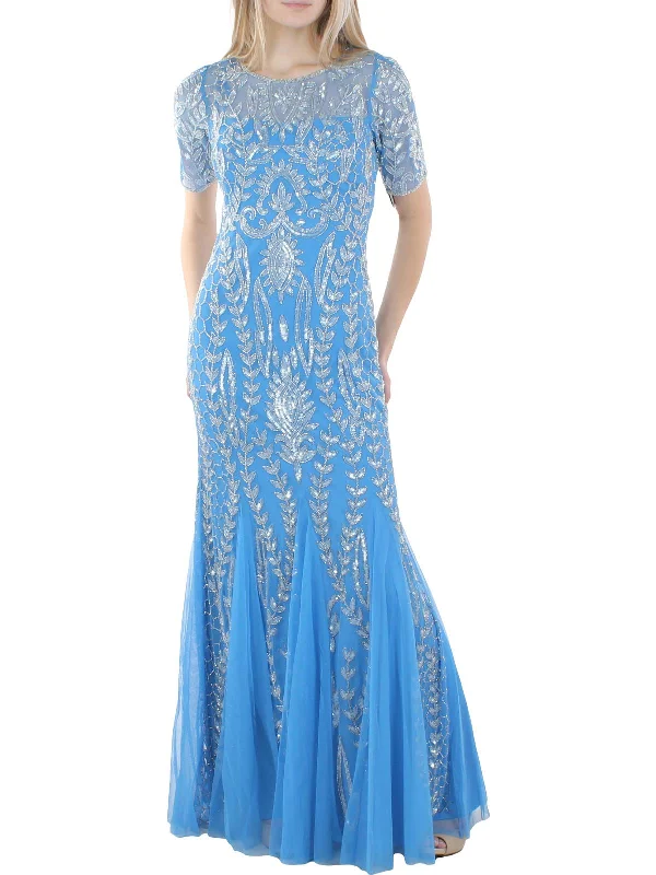 Comfortable Design Womens Embellished Maxi Evening Dress