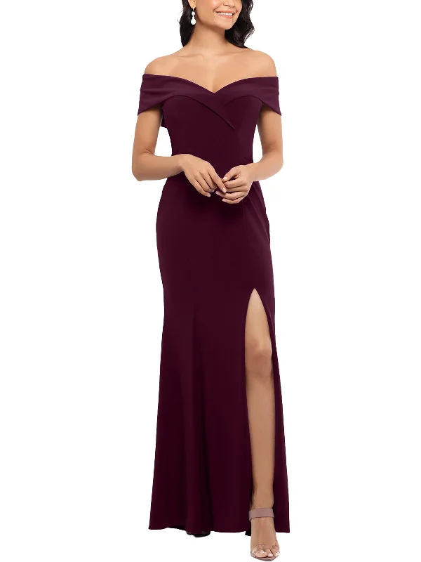 Avant-garde Design Womens Off-The-Shoulder Sheath Formal Dress